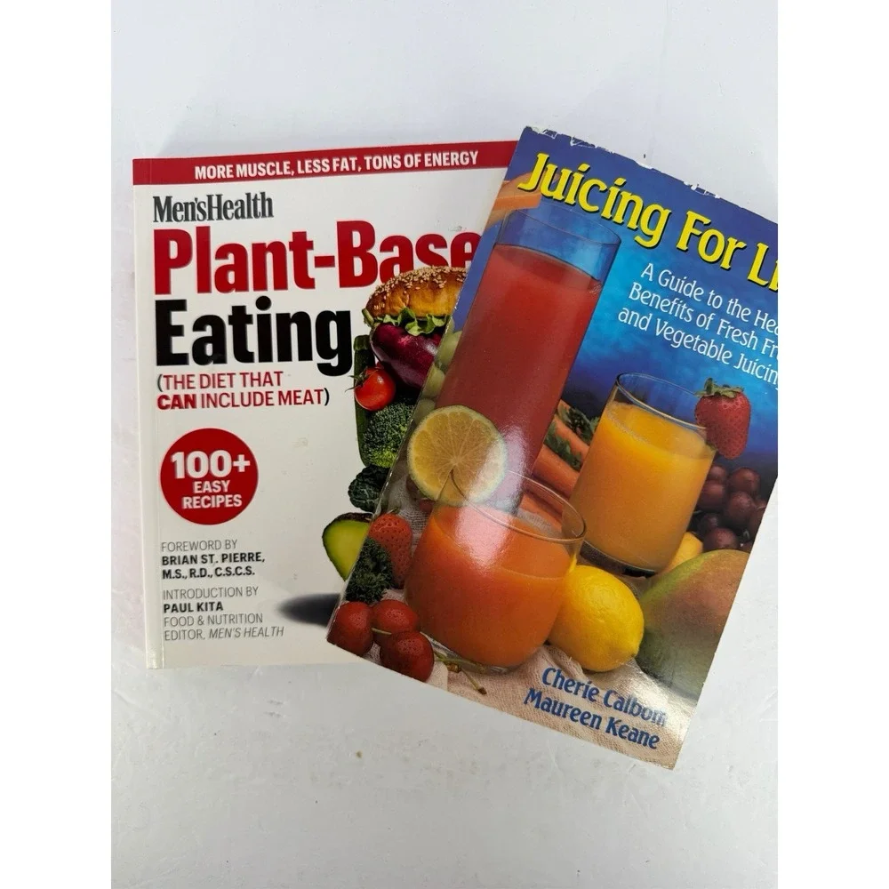 Lot of 2 — Men's Health Plant-Based Eating & Juicing for Life